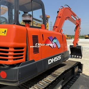 Miniexcavadora Doosan dh55 usada en funcionamiento dh55 DH60 DH70 DH75 DX55 miniexcavadora doosan55 con hoja de topadora 6 toneladas lista para enviar - Product Image 2