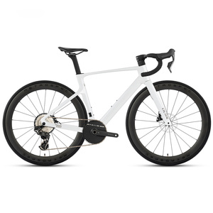 Bicicleta de Carretera de Fibra de Carbono Completa, 13 Velocidades, Cambio Electrónico, Aero Racing para Competición Deportiva para Adultos - Product Image 1