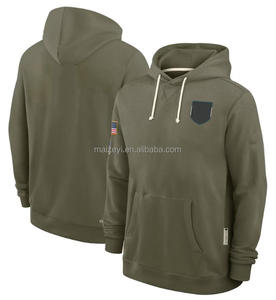 Sudadera con Capucha de Algodón Estampada para Hombre, Talla 4XL, de Alta Calidad, Olive 2025 Salute to Service, Fabricada por Fabricantes - Product Image 1