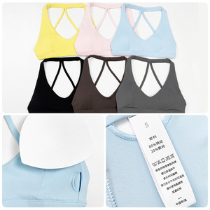 Summer Pure Desire Sports <b>Bra</b> Padded Halter Neck Yoga Fitness Training Top Breathable Quick Dry Four Way <b>Stretch</b> Women's - Product Image 2