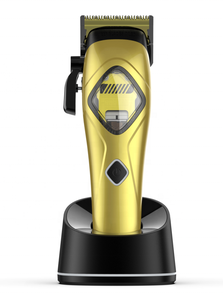 ปัตตาเลี่ยนไร้สาย OEM มอเตอร์เวกเตอร์ ใบมีดเคลือบ DLC แบตเตอรี่ลิเธียมไอออน 2000mAh สีทอง - Product Image 3