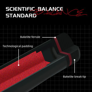 Бильярдный кий KONLLEN серии AK-BXD из углеродного волокна, с креплением Radian/Uniloc, профессиональный кий для брейка, 12,9 мм - Product Image 3
