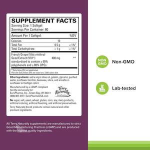 สารสกัดจากเมล็ดองุ่นคุณภาพสูงสำหรับแบรนด์ส่วนตัว ช่วยบำรุงสุขภาพหัวใจและเสริมสร้างการทำงานของเซลล์ในรูปแบบซอฟเจล - Product Image 2