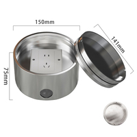 Boîte de prise au sol spirale étanche ZDL-150 en acier inoxydable durable IP44/IP66, 2 prises 10A CE pour usage industriel et commercial