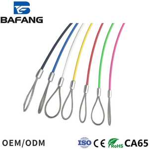 أسلاك بلاستيكية مختلفة الأحجام والمواد من الفولاذ المقاوم للصدأ 304/316 والفولاذ المجلفن والبلاستيك PVC، أسلاك رفيعة بألوان مخصصة من 0.3 إلى 20 مم - Product Image 2