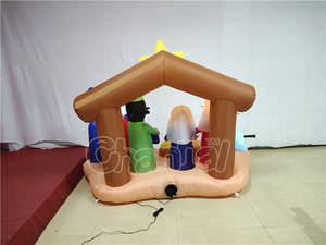 การประสูติของพระเยซูกับสามวิสแมนพองของตกแต่งคริสต์มาสสำหรับสวน - Product Image 3