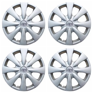 Für Corolla Radnaben-Dekorationsabdeckungen Reifenkappen Radabdeckungen Reifenhüllen 15-Zoll-Radabdeckungen PP-Kunststoff/ABS Silber - Product Image 3