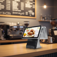 Système de point de vente tout-en-un 15,6 pouces, système de caisse enregistreuse Android, terminal de caisse avec imprimante, scanner, système de point de vente pour la vente au détail