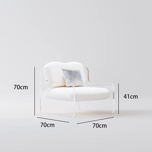 Canapé populaire <span class=keywords><strong>en</strong></span> <span class=keywords><strong>plexiglas</strong></span> souple avec accoudoirs, <span class=keywords><strong>chaise</strong></span> <span class=keywords><strong>en</strong></span> acrylique <span class=keywords><strong>transparent</strong></span> <span class=keywords><strong>chaise</strong></span> de canapé simple - Product Image 3