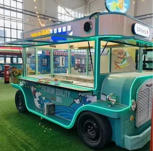 Chariot commercial mobile à snack de cuisine SPM Chariot à hot-dog à crème glacée