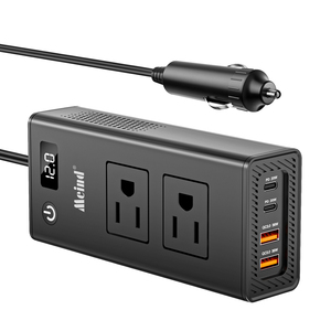 <span class=keywords><strong>Convertidor</strong></span> inversor multifuncional <span class=keywords><strong>de</strong></span> 200W montado en el coche 12V/24V DC 220V AC QC3.0 cargador <span class=keywords><strong>de</strong></span> teléfono móvil USB cigarrillo ventilador doméstico - Product Image 1