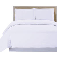 4PCS 100% Coton égyptien de luxe 250TC Ensembles de literie à carreaux jacquard Ensemble de housse de couette