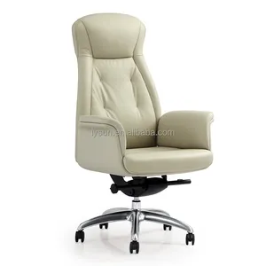 Yeni varış döner yüksek geri yönetici ergonomik deri ev sandalyeler lüks ucuz ofis koltuğu