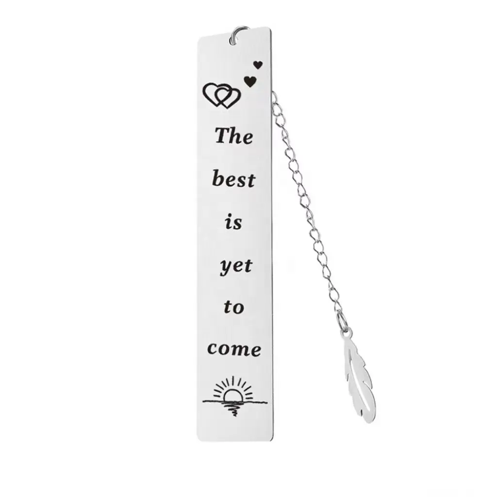 Wholesale Stainless Steel DIY Own Logo Book Mark Souvenir Simple Custom Cute Bookmark