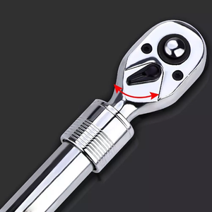 Llave de torsión de engranaje flexible reversible de liberación rápida de 72 dientes, llave de trinquete extensible de 1/<span class=keywords><strong>4</strong></span> "<span class=keywords><strong>3</strong></span>/8", llave de vaso de 1/2 pulgadas - Product Image 5