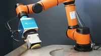 Robot collaboratif (cobot) personnalisable et réglable pour le polissage et le meulage, 6 axes, charge utile 5 kg, avec PLC, pour pièces automobiles, quincaillerie et 3C