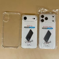 Casing HP Anti-Shock untuk iPhone 18 Pro Max, Case Silikon Lembut TPU Anti-Shock, Cover Transparan