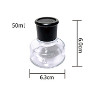 Encrier de bouteille d'encre en verre borosilicaté transparent sur mesure antique pour écrire la décoration Art cadeau de Noël