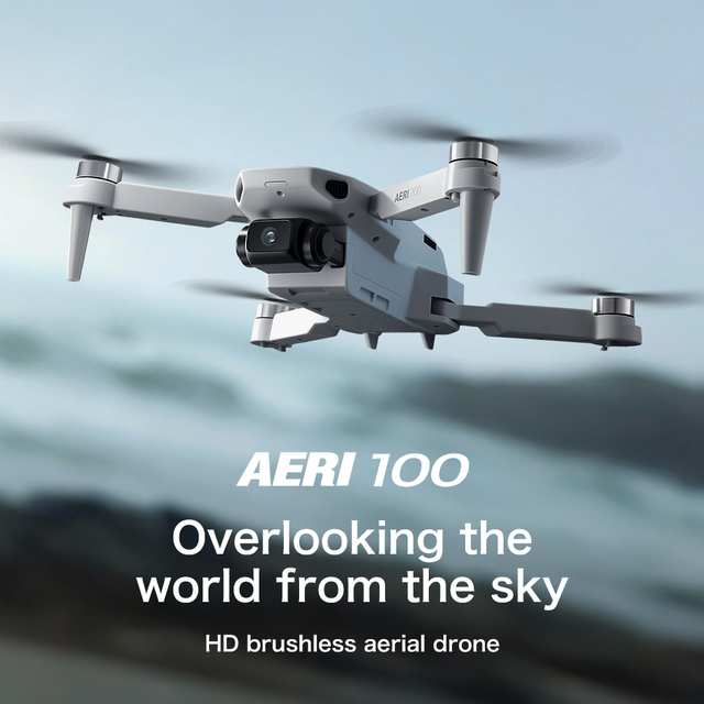 Aeri 100 Aerial Photography Foldable Brushless Dron Quadcopter with VR Goggles 1080P Dual Cameras RC Unmanned Helicopter