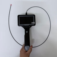 Endoscope vidéo industriel portable 2,8 mm avec tube d'insertion de 1 m, moniteur 4,3 pouces, carte SD 32 Go
