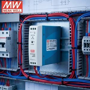 Alimentation électrique sur rail DIN MEAN WELL, série MDR-20 - 5V 12V 15V <span class=keywords><strong>24V</strong></span>, alimentation à découpage, alimentation informatique, <span class=keywords><strong>Linak</strong></span> 12V - Product Image 6