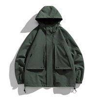 Veste coupe-vent imperméable pour homme, taille plus, 180 GSM, style vintage, printemps été, vêtements de rue, tenues