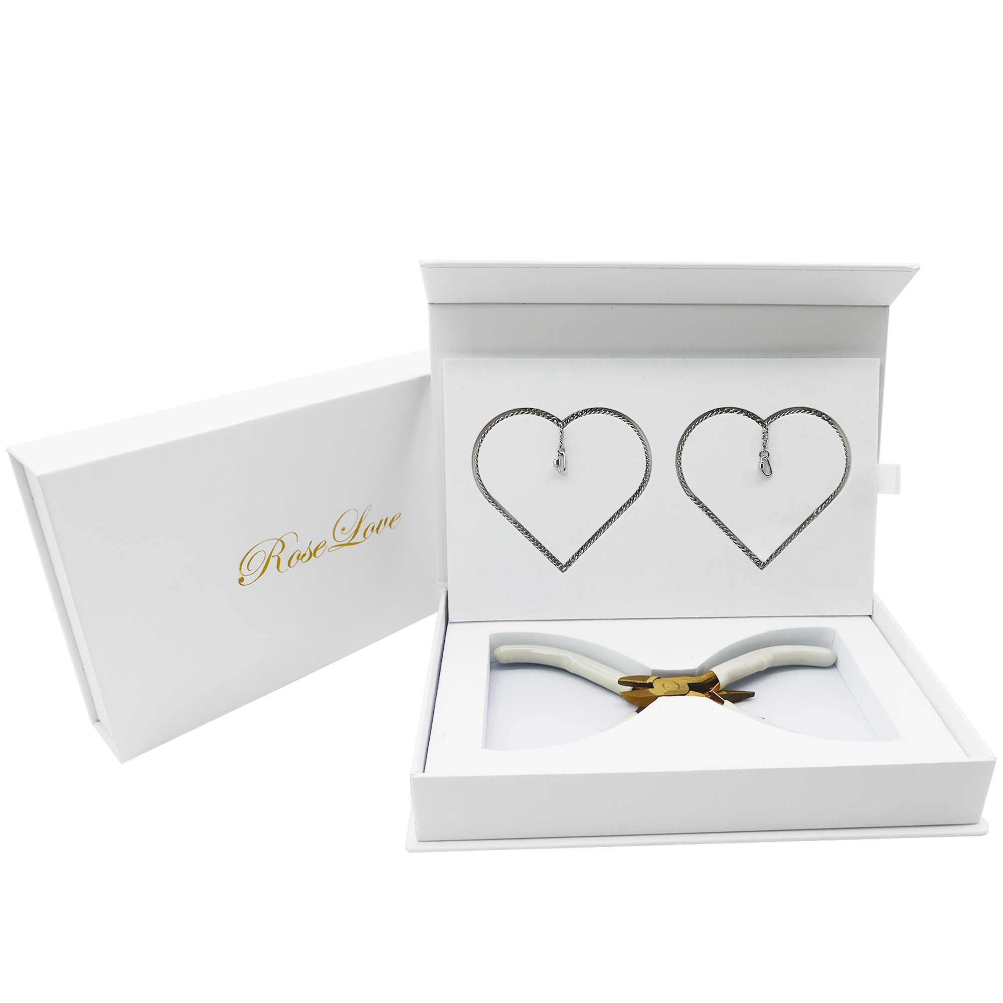 Two silver bracelet sets