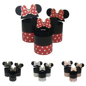Boîte à fleurs MICKEY et MINNIE, cylindre de beauté, ensemble de 3 cylindres - Product Image 1