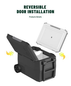 Mini-réfrigérateur/congélateur portable <span class=keywords><strong>12V</strong></span> de haute qualité pour voiture, 26L, idéal pour la beauté, le camping et le stockage d'insuline - Product Image 5