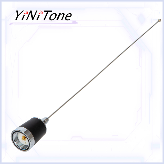 NMO Whip Antenna for Ham Walkie Talkie High Gain 144/430MHz Dual Band VHF UHF Car Mobile Amateur Vehicle for Radio Mount