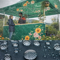Tente pliante robuste à double couche 10x20 avec logo personnalisé imprimé, gazebo imperméable à cadre en alliage d'aluminium pour tous les types d'activités commerciales