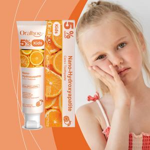 Pasta Dental Infantil al por Mayor con 5% de Nano HAP para el Cuidado del Esmalte, Segura, con Aroma Cítrico Fresco para Uso Infantil en Casa - Product Image 4