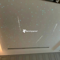 Seninpanel Hochwertige Decken-Dekorationsmaterialien Nachthimmel-Designs UV-Bedruckte Stretch-Deckenfolie Sternen-Design für Schlafzimmer