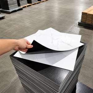 Dalles <span class=keywords><strong>de</strong></span> sol en <span class=keywords><strong>vinyle</strong></span> PVC LVT 6 x 36 collées, personnalisées, robustes, étanches, <span class=keywords><strong>de</strong></span> taille standard, avec autocollants, pour revêtements <span class=keywords><strong>de</strong></span> sol en PVC. - Product Image 2
