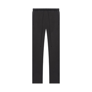 Pantalones Rectos Esenciales para Hombre, Cintura Media, 100% Algodón, con Letras Estampadas - Product Image 3