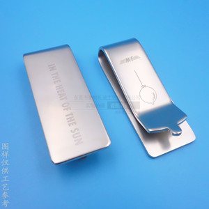 Metal <b>Money</b> <b>Clip</b> Matte Nickel Copper Men's Business Gift High Quality Geometry Design - Product Image 4