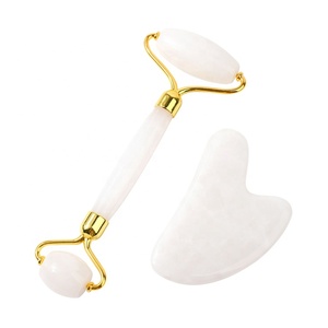 Pierre de Gua Sha en Jade Blanc, <span class=keywords><strong>Outil</strong></span> de Massage Facial Confortable et Lavable pour Application sur le Visage - Product Image 6