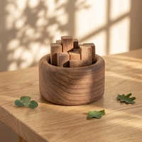 Voiture de noyer noir transportant le diffuseur d'intérieur d'huile essentielle avec le cadeau d'encens et de porte-encens d'aromathérapie d'expansion de hêtre en bois