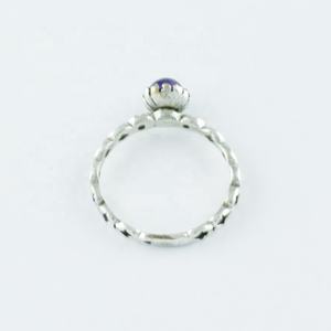 Bague de mariage unisexe en argent sterling 925 faite à la main style classique avec pierre d'améthyste violette grossiste direct de l'Inde - Product Image 4