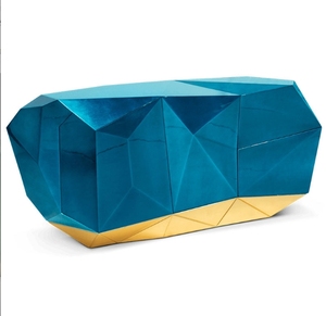 Gabinete de porche de madera maciza MR, gabinete de decoración de lujo minimalista italiano, aparador moderno para comedor - Product Image 4