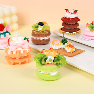 Gâteaux simulés, gaufres, macarons, modèles de desserts, décorations de table de dessert de mariage, accessoires photo - Product Image 1
