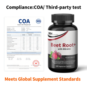 Cápsulas de Óxido Nítrico de Remolacha al por Mayor con Nitratos y Prueba de COA para Vendedores de Plataformas de Comercio Electrónico - Product Image 5
