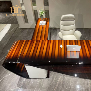 Luxury Modern Executive Office Furniture Table <strong>Desks</strong> For Office Home Work Wood Veneer <strong>Desk</strong> With Office Chair - Product Image 5