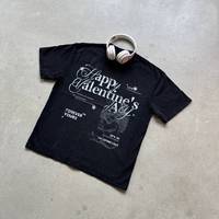 T-shirt Homme Nouveau Modèle 260g Coton Lourd Grande Taille Hip-hop Lavé Vintage Imprimé Lettres Manches Courtes Vente en Gros