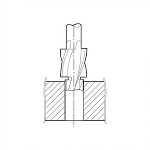 Tiges filetées cylindriques de qualité supérieure Fervi pour connexion de lame de contre-pression - Product Image 2