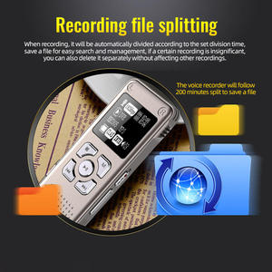 High Quality Zinc Alloy Voice Recorder with Long Battery Life and Large Capacity <b>Storage</b> for Business Travel - Product Image 3