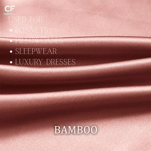 Tissu satiné 100 % <span class=keywords><strong>bambou</strong></span>, alternative légère au soie, prêt à être expédié, brillant et tissé, pour foulards et robes. - Product Image 3