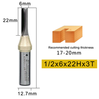 Fraise à dégrossir à 3 dents, queue de 6 mm et 8 mm, pour routeur CNC, pour la découpe du bois et de l'acrylique