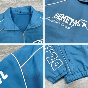 High Quality Designer <b>Jackets</b> Winter Heavy Weight Oversized Zipper Polyester <b>Jacket</b> Unisex Custom Printed Sports <b>Zip</b> <b>up</b> <b>Jacket</b> - Product Image 3