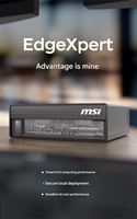 EdgeXpert MSI Personal AI basé sur la plateforme DGX Spark, super ordinateur AI, 128 Go de RAM, technologie Connect X-7